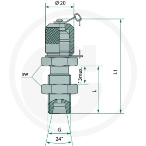 Hydrotechnik Złącze kontrolne MES -M16x2 85000279