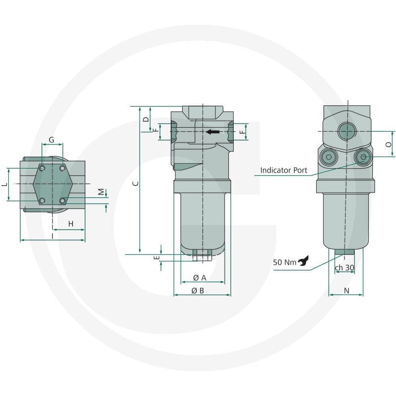 IKRON Filtr ciśnieniowy 40.372 FG010 85001034 - 85001034 - Sklep rolniczy PoltechParts