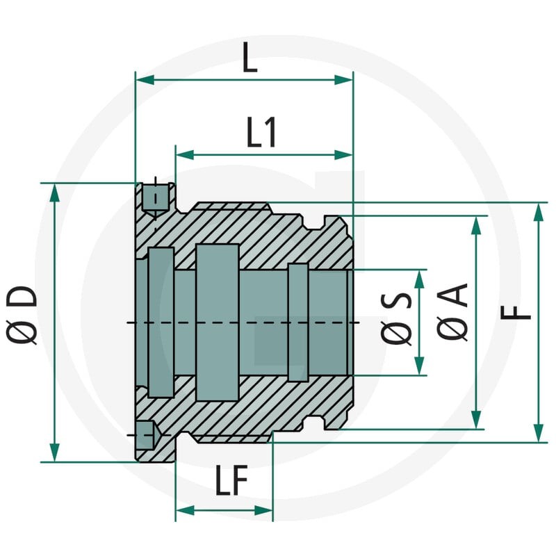 Contarini D50/30 Nakrętka głowicy M54x1,5 82000362 - 82000362 - Sklep rolniczy PoltechParts