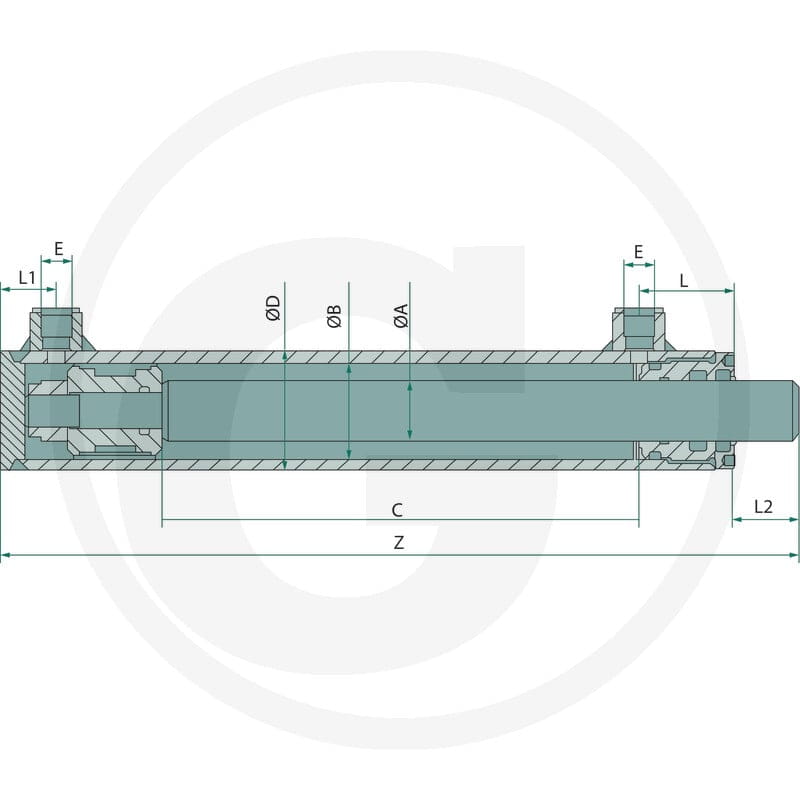 Contarini Siłownik DW-OB-100/050/0600 82003167 - 82003167 - Sklep rolniczy PoltechParts