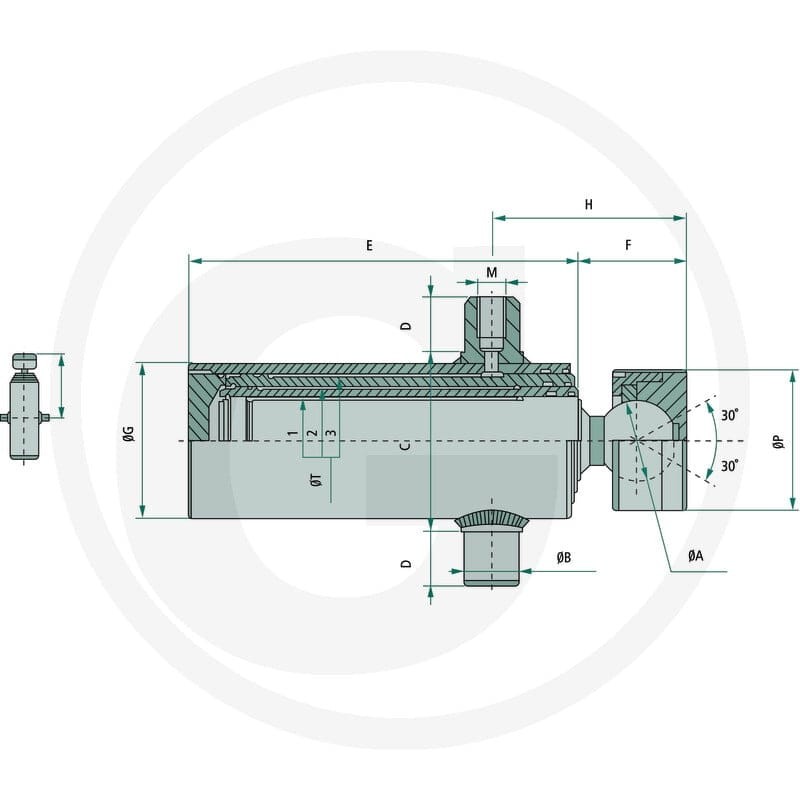 Chapel Siłownik tel.-AM-K-68-88-107-126-H1520 82000164 - 82000164 - Sklep rolniczy PoltechParts