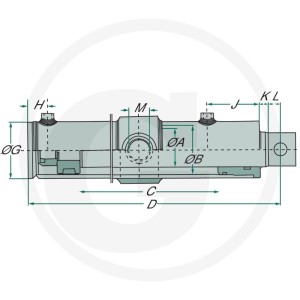 GRANIT Siłownik-DW-HS-70-120-1000 820701210