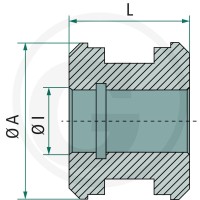 Contarini D50/20 Tłok 9SMn28, Ø20 82000365 - 82000365 - Sklep rolniczy PoltechParts