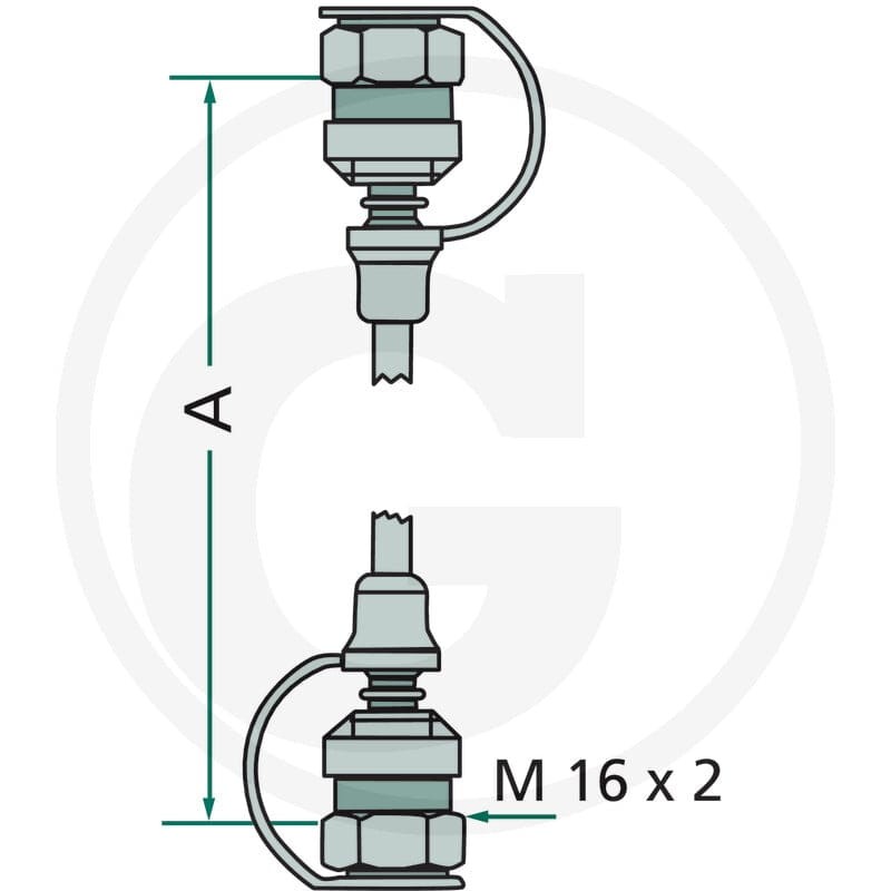 Hydrotechnik Wąż MM-S L2500 (2x) M16x2 85000017 - 85000017 - Sklep rolniczy PoltechParts