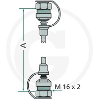 Hydrotechnik Wąż MM-S L4000 (2x) M16x2 85000018 - 85000018 - Sklep rolniczy PoltechParts