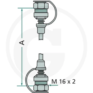 Hydrotechnik Wąż MM-S L4000 (2x) M16x2 85000018