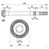 Para Kół Przekładni, Glebogryzarki 9 Zębów - 51221500010200 - Sklep rolniczy PoltechParts