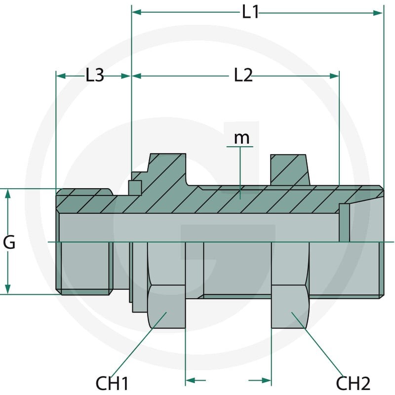 GSA 1/2 M-BSP x 15L 81603733 - Sklep PoltechParts