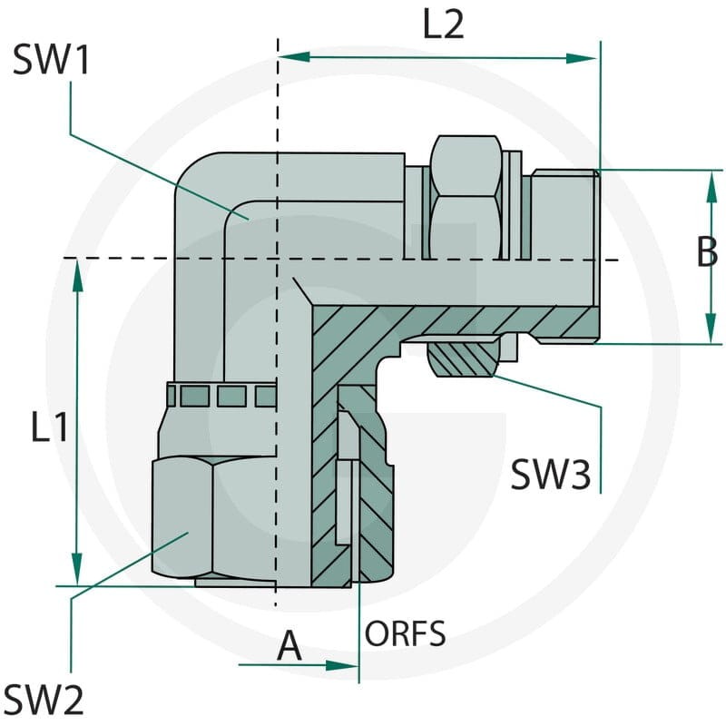 GRANIT WAE 1,3/16 FS-ORFS x 3/4 M-BSP 81528545 - 81528545 - Sklep rolniczy PoltechParts
