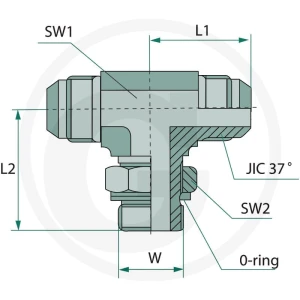 GRANIT TAE 1.1/16 M-M JIC x 1 5/16-12 M-UNF 81528337