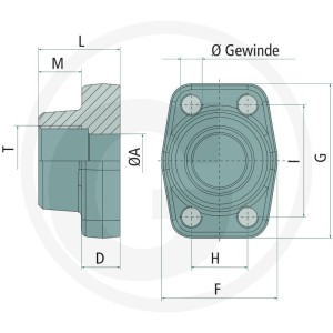 GRANIT Kołnierz wspomagający SAE 1/2" 3000 BSP 1/2” 81528730