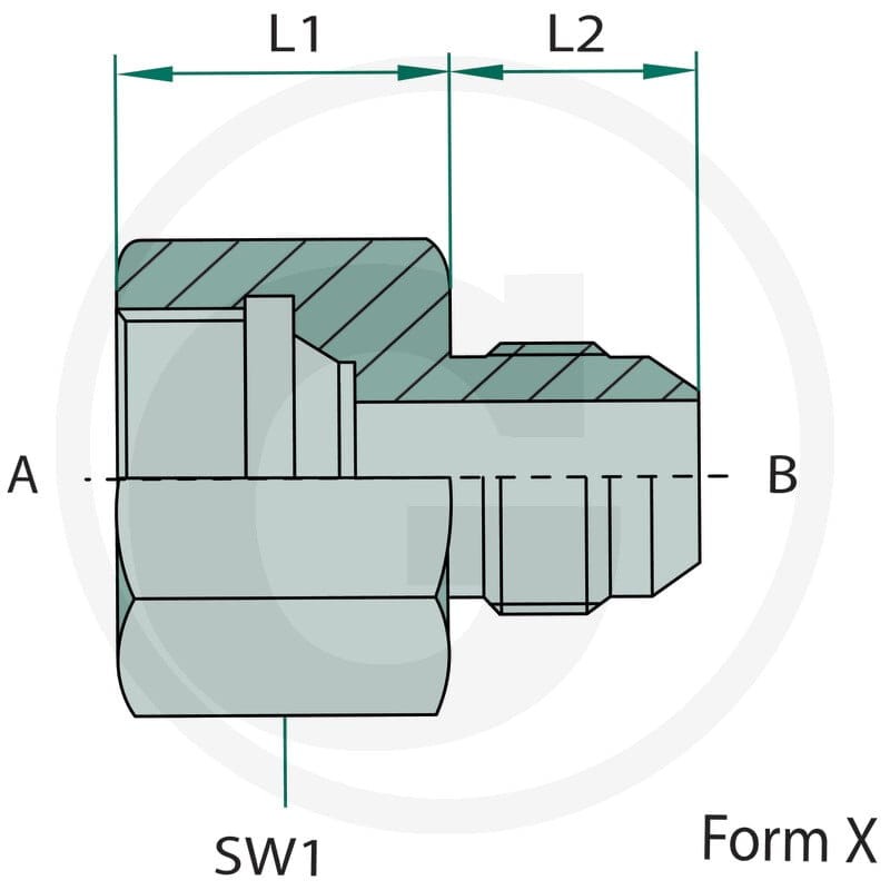 GRANIT GA 1.1/16 F-JIC x 7/8 M-JIC 81528046 - 81528046 - Sklep rolniczy PoltechParts