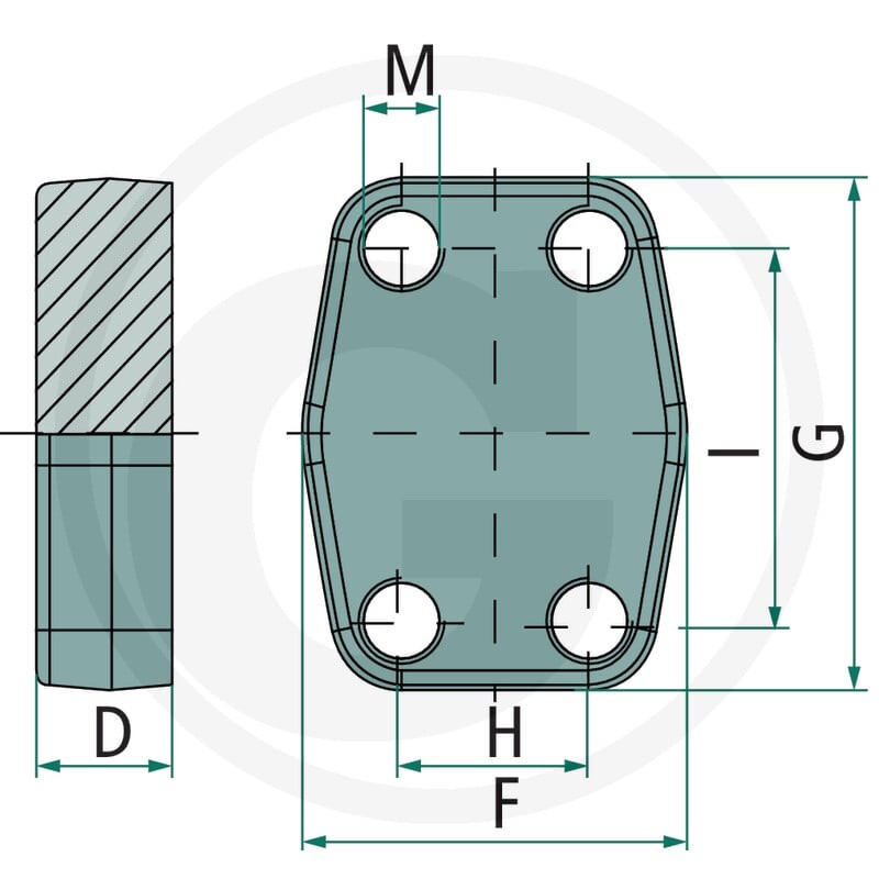 GRANIT Kołnierz zamykający SAE 1.1/2" 6000 81528762 - 81528762 - Sklep rolniczy PoltechParts