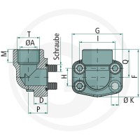 GRANIT Kołnierz SAE 90 1,1/4" 3000 BSP 1,1/4” 81528744 - 81528744 - Sklep rolniczy PoltechParts