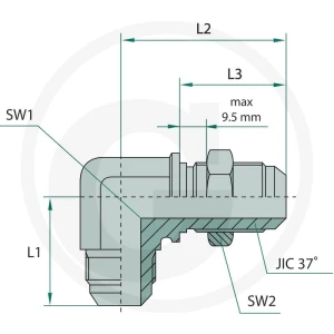 GRANIT WSA 1/2 M-JIC x 1/2 M-JIC 81528019