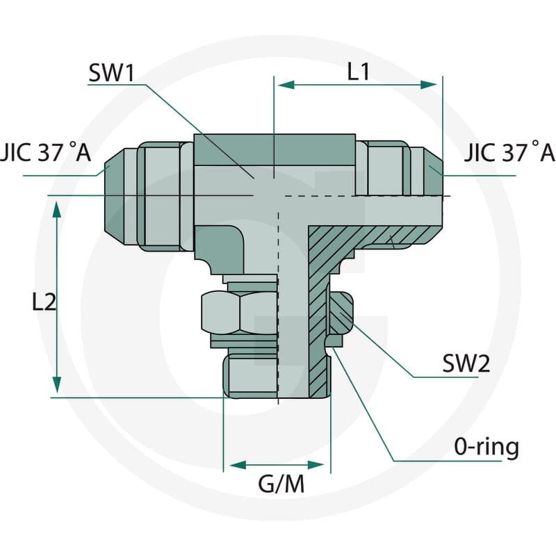 GRANIT TAE 7/8 M-M JIC x M18 M-MET 81528319 - 81528319 - Sklep rolniczy PoltechParts