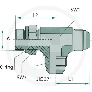GRANIT LAE 9/16 M-M JIC x M14 M-MET 81528266