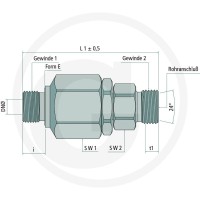 GRANIT Proste złącze obrotowe 3/4 x 22L (GZ-GZ) 81527706 - 81527706 - Sklep rolniczy PoltechParts