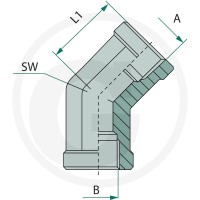 GRANIT WA 1/2 F-BSP x 1/2 F-BSP 45° 81526396 - 81526396 - Sklep rolniczy PoltechParts