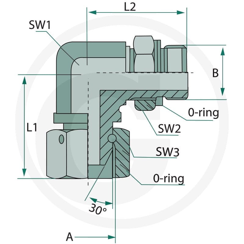 GRANIT WAE 3/8 FS-BSP x 1/4 M-BSP 81526543 - 81526543 - Sklep rolniczy PoltechParts