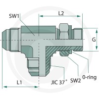 GRANIT LAE 3/4 M-M JIC x 1/2 M-BSP 81528252 - 81528252 - Sklep rolniczy PoltechParts