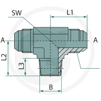 GRANIT TA 1.1/16 M-JIC x 1/2 M-NPT 81526866 - 81526866 - Sklep rolniczy PoltechParts