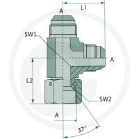 GRANIT LA 1,1/16 M-FS-M-JIC 81526238 - 81526238 - Sklep rolniczy PoltechParts