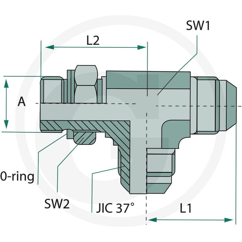 GRANIT LAE 7/16 M-M JIC x M12 M-MET 81528262 - 81528262 - Sklep rolniczy PoltechParts