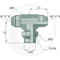 GRANIT TAE 1 7/8-12 M-M JIC x M48 M-MET 81528325 - 81528325 - Sklep rolniczy PoltechParts