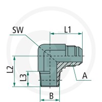 GRANIT WA 1 1/16 M-JIC x 1/2 M-NPT 81526821 - 81526821 - Sklep rolniczy PoltechParts