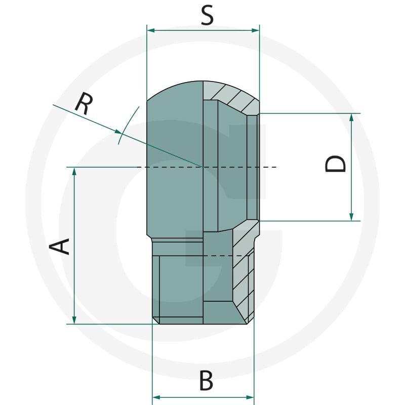GRANIT Króciec pierścieniowy M14 x M14 x 1,5 60° 81522048 - 81522048 - Sklep rolniczy PoltechParts