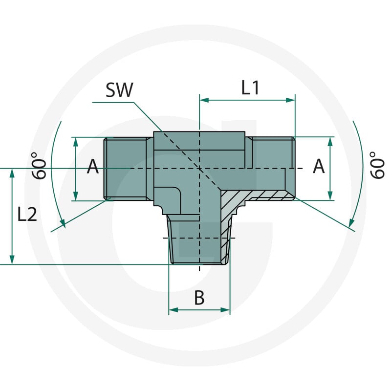 GRANIT TA 1 M-BSP x 1 M-NPT 81526728 - 81526728 - Sklep rolniczy PoltechParts