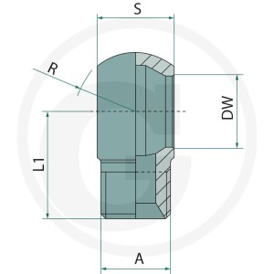 GRANIT Króciec pierścieniowy 3/8" BSP x BSP 60° 81522042