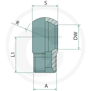 GRANIT Króciec pierścieniowy 1" BSP x BSP 60° 81522046