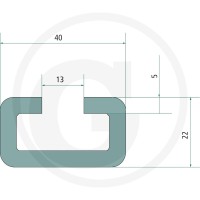 STAUFF C-Szyna nośna 2m wersja ciężka 40x22, 81509141 - Sklep PoltechParts
