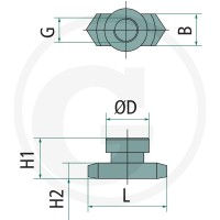 STAUFF Nakrętka szyny nośnej, do podwójnej obejmy rurowej BG2-5 81509144 - Sklep PoltechParts