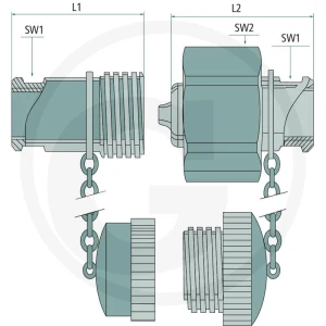 ROFLEX KF 1 1/2″ DN40-BG8 81510255