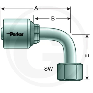 Parker PNE 20 DKOL M26x1.5 90° (18L) 81502223