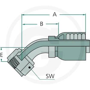 Parker PNE 16 DKJ 1,1/16" 45° 81502161