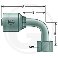 Gates PNE 32 DKOR 1 1/4" 90° 81501568 - Sklep PoltechParts