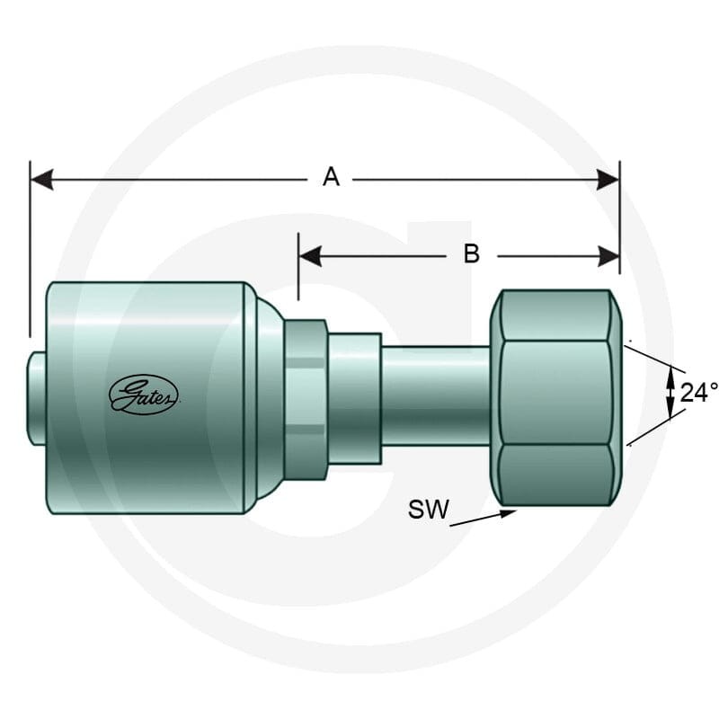 Gates PNE 32 DKOL M45x2.0 (35L) 81501716 - Sklep PoltechParts