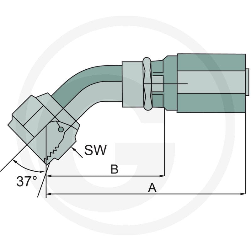 Gates PNE 20 DKJ 1,5/16" 45° 81501593 - Sklep PoltechParts