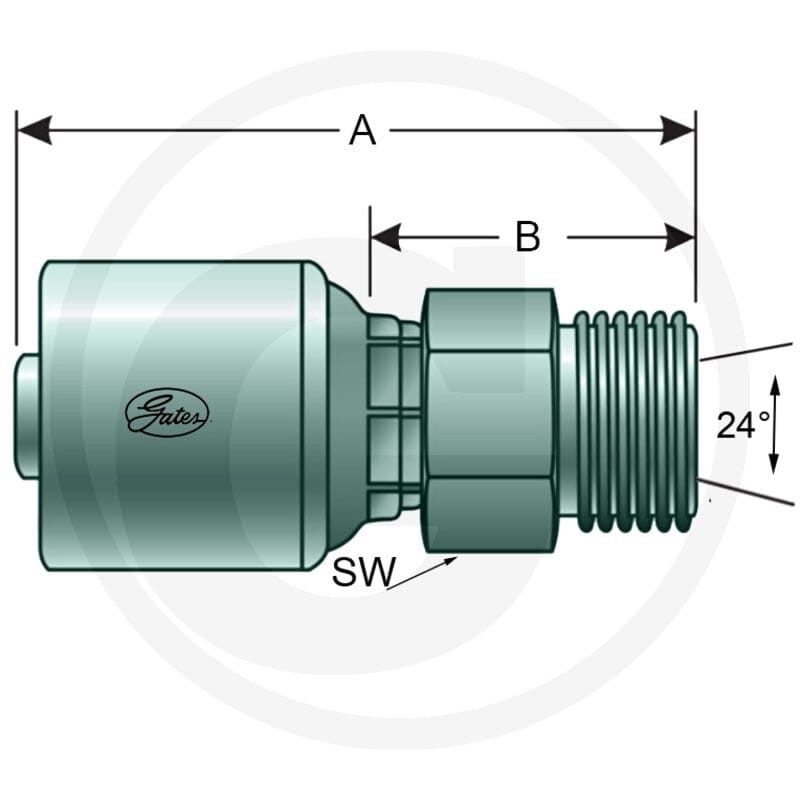 Gates PNE 32 AGS M52x2.0 (38S) 81501730 - Sklep PoltechParts