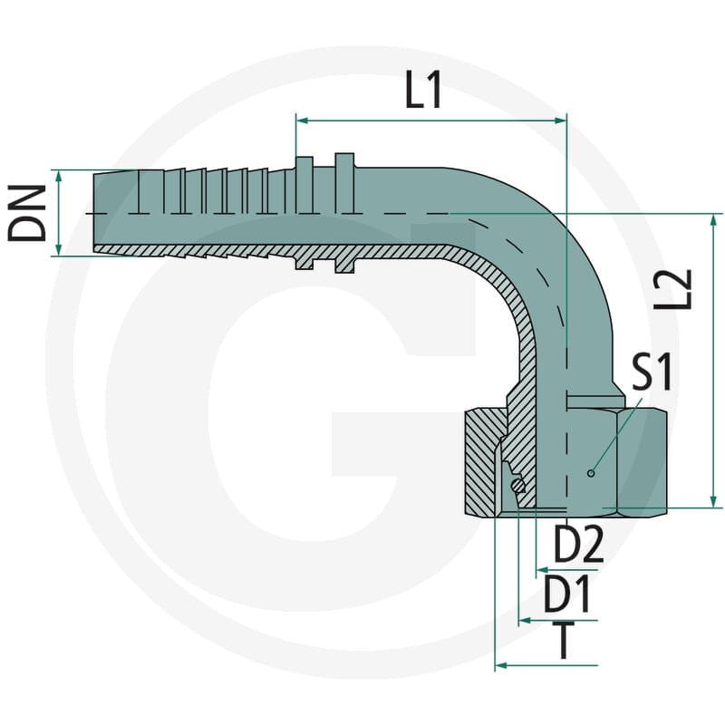 PN 16 DKOS 20 S 90° VA 60903076 - Sklep PoltechParts