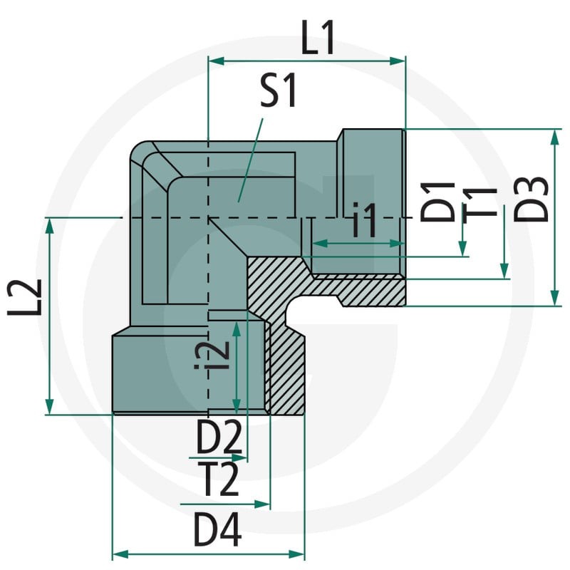 PH WA-BSPP-f 3/4 90° VA 60904186 - Sklep PoltechParts