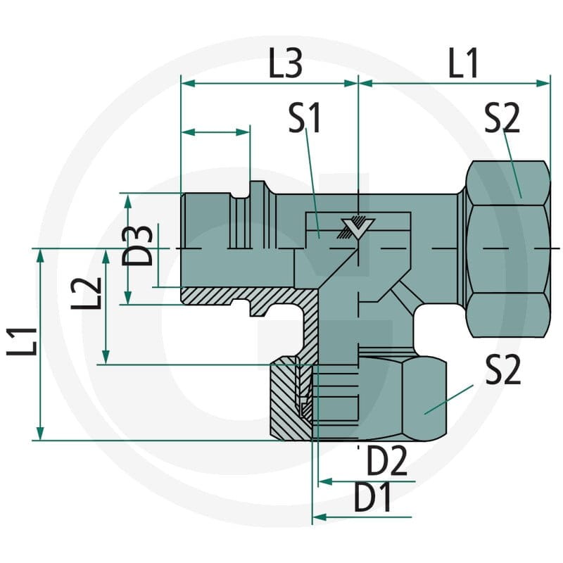 PH LEV 22 L- M 26x1,5 VA 60900755 - Sklep PoltechParts