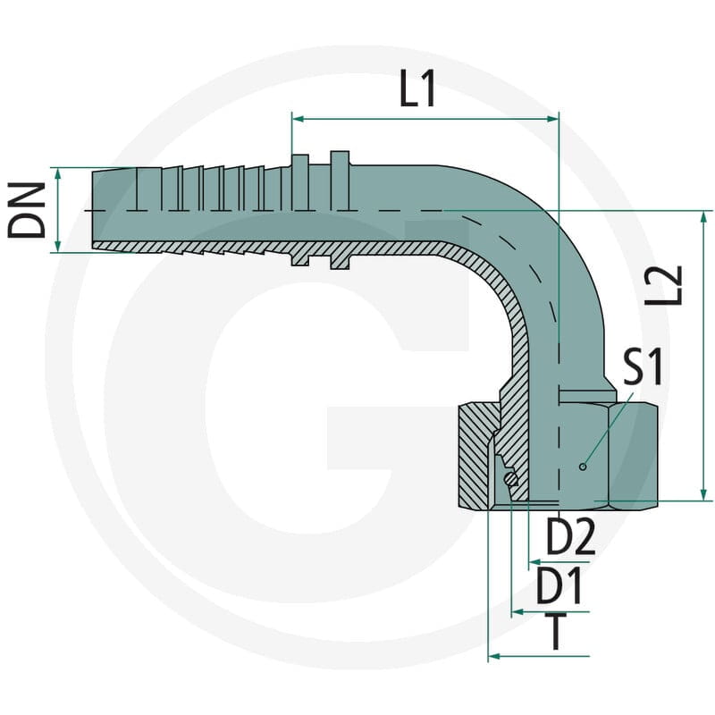 PN 12 DKOS 16 S 90° VA 60903075 - Sklep PoltechParts