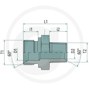 PH GA-AGR 1/4 - BSPT 1/4 VA 60904029
