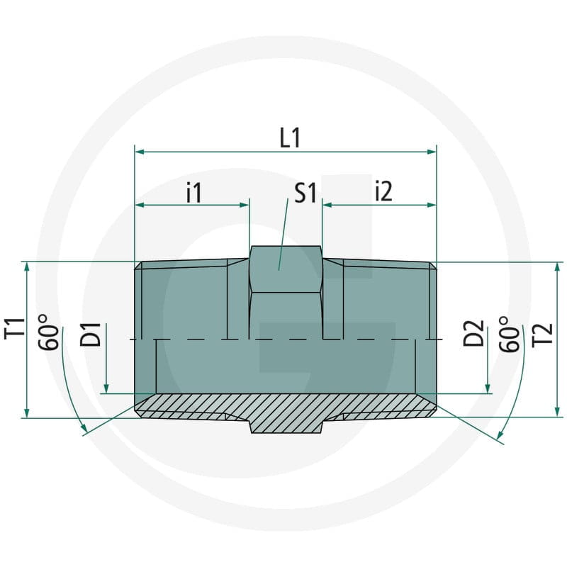 PH GA-BSPT 1/2 - GA-BSPT 3/8 VA 60904093 - Sklep PoltechParts