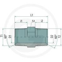 PH GA-BSPT 1/2 - GA-BSPT 3/8 VA 60904093 - Sklep PoltechParts